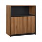 Preview: Professional office cabinet in honey oak and gray tones