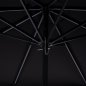 Preview: PARASOL "DARWIN" 2.35M IN GRAY WITH BLACK ACRYLIC CLOTH