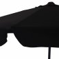 Preview: PARASOL "DARWIN" 2.35M IN GRAY WITH BLACK ACRYLIC CLOTH