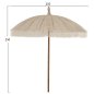 Preview: Parasol with ecru macrame φ250 cm in beige