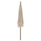Preview: Parasol with ecru macrame φ250 cm in beige