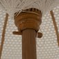 Preview: Parasol with ecru macrame φ250 cm in beige