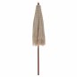 Preview: PROFESSIONAL XENA UMBRELLA MACRAME HANDMADE BEIGE WOODEN FRAME Φ2.3X2.50H m