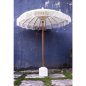 Preview: UMBRELLA LUX BEIGE MACRAME TEAK AND BAMBOO Φ200X250