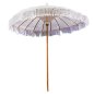 Preview: UMBRELLA LUX BEIGE MACRAME TEAK AND BAMBOO Φ200X250
