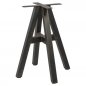 Preview: "Portland" table base made of steel 73cm high in black