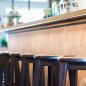 Preview: "Oude IJssel" bar stool made of wood