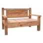 Preview: BENCH 3-SEATER RECYCLED MIX WOOD 160x80x100Hcm