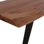 Preview: Sitzbank aus massivem Akazienholz 177x40x46,5 cm