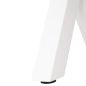 Preview: ALUMINIUMBANK WEISS MIT POLYWOOD-SITZ IN NATURHOLZFARBE 150x36x45Hcm