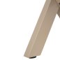 Preview: ALUMINIUMBANK CHAMPAGNERFARBE – POLYWOOD-SITZ IN NATÜRLICHER HOLZFARBE 150x36x45Hcm