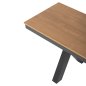 Preview: ALUMINIUMBANK ANTHRAZIT- POLYWOOD-SITZ IN NATURHOLZFARBE 220x36x44,5Hcm