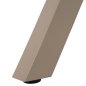Preview: ALUMINIUMBANK CHAMPAGNERFARBE – POLYWOOD-SITZ IN NATÜRLICHER HOLZFARBE 220x36x44,5Hcm