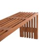 Preview: BANK MASSIVES TEAKHOLZ 139,5x34,5x48,5Hcm