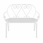 Preview: Garden bench Amore in metal white