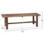 Preview: HÖLZERNE HOLZBANK 122X36X40cm.