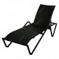 Preview: Liege "PALMA" 69 x 96 x 200 cm schwarz