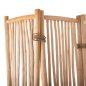 Preview: BILDSCHIRM MIT 5 BLÄTTERN ZENDOR TEAK-ZWEIGE IN NATURAL 216-275x180cm