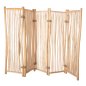 Preview: BILDSCHIRM MIT 5 BLÄTTERN ZENDOR TEAK-ZWEIGE IN NATURAL 216-275x180cm
