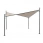 Preview: Terrace covering "Festa" 4m x 4m in ecru made of aluminum and polyester