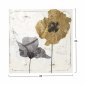 Preview: Wand Dekoration "Golden Flower" 45Χ3X45 cm