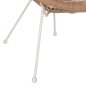 Preview: SESSEL ACAPULCO NEST-TYP WEISSES METALL & RATTAN NATUR 70x73x79 cm