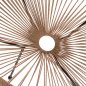 Preview: ACAPULCO SESSEL T. FOLIA SCHWARZES METALL MIT GEDREHTEM GEWEBE 70x73x79 cm