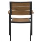 Preview: Stuhl aus Aluminium in Anthrazit 55x56x85 cm