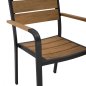 Preview: Stuhl aus Aluminium in Anthrazit 55x56x85 cm