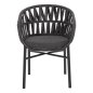 Preview: SESSEL ALUMINIUM ΙΝ ANTHRAZIT MIT ANTHRAZIT-FARBENDEM SEIL 58x57x78 cm