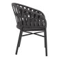 Preview: SESSEL ALUMINIUM ΙΝ ANTHRAZIT MIT ANTHRAZIT-FARBENDEM SEIL 58x57x78 cm