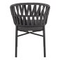 Preview: SESSEL ALUMINIUM ΙΝ ANTHRAZIT MIT ANTHRAZIT-FARBENDEM SEIL 58x57x78 cm
