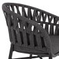 Preview: SESSEL ALUMINIUM ΙΝ ANTHRAZIT MIT ANTHRAZIT-FARBENDEM SEIL 58x57x78 cm