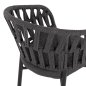 Preview: SESSEL ALUMINIUM ΙΝ ANTHRAZIT MIT ANTHRAZIT-FARBENDEM SEIL 58x57x78 cm
