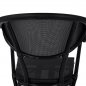 Preview: Aluminium Sessel "Delphi" im Bambus Look in schwarz mit Textilene 59x60x82 cm