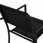 Preview: ARMCHAIR ALUMINUM FEDAN BLACK WITH BLACK TEXTLINE FABRIC 55.5x67.5x86cm