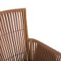 Preview: Weißer Sessel aus Rattan Geflecht in Beige