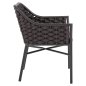 Preview: ALUMINIUMSESSEL MIT SEIL – GRAU 56x58x76cm