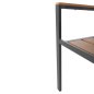 Preview: ALUMINIUMSESSEL ANTHRAZIT-POLYWOOD IN NATURAL 55x55x86Hcm