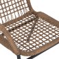 Preview: ALUMINIUMSESSEL ANTHRAZITGESTELL - BEIGES SYNTHETISCHES RATTAN 55,5x58x81Hcm