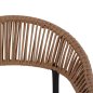 Preview: Outdoor-Sessel ,,Raina“ aus Aluminium mit Korbgeflecht in beige 56x55x76 cm.