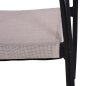 Preview: Outdoor-Sessel ,,Raina“ aus Aluminium mit Korbgeflecht in beige 56x55x76 cm.