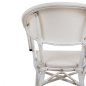 Preview: Aluminiumsessel in Bambus-Optik in Grau 57 x 57 x 83 cm