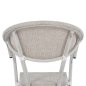 Preview: Aluminiumsessel in Bambus-Optik in Grau 57 x 57 x 83 cm