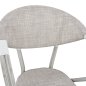 Preview: Aluminiumsessel in Bambus-Optik in Grau 57 x 57 x 83 cm