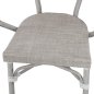 Preview: Aluminiumsessel in Bambus-Optik in Grau 57 x 57 x 83 cm