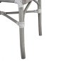Preview: Aluminiumsessel in Bambus-Optik in Grau 57 x 57 x 83 cm