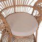 Preview: ΠΟΛΥΘΡΟΝΑ ROYAL PEACOCK RATTAN ΣΕ ΦΥΣΙΚΟ-ΜΑΞΙΛΑΡΙ ΜΠΕΖ 114x72x150Yεκ.