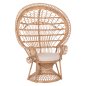 Preview: ΠΟΛΥΘΡΟΝΑ ROYAL PEACOCK RATTAN ΣΕ ΦΥΣΙΚΟ-ΜΑΞΙΛΑΡΙ ΜΠΕΖ 114x72x150Yεκ.
