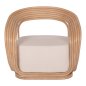 Preview: SESSEL HERZOGIN RATTAN MIT GROSSEM KISSEN 81x59x70 cm
